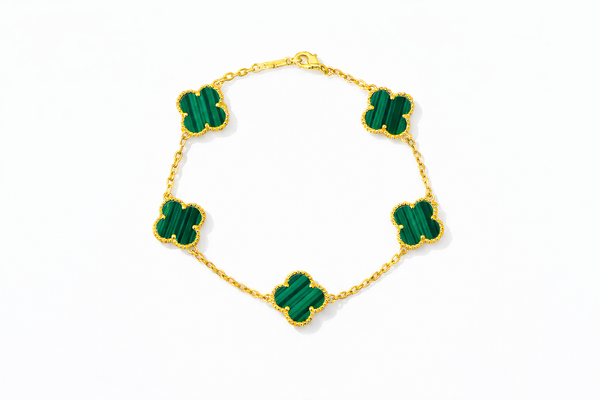 Emerald Clover Bracelet