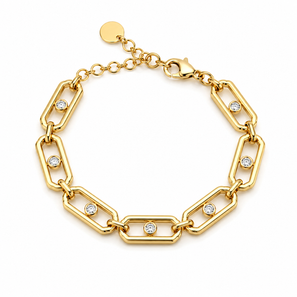 Isabella Crystal Link Bracelet