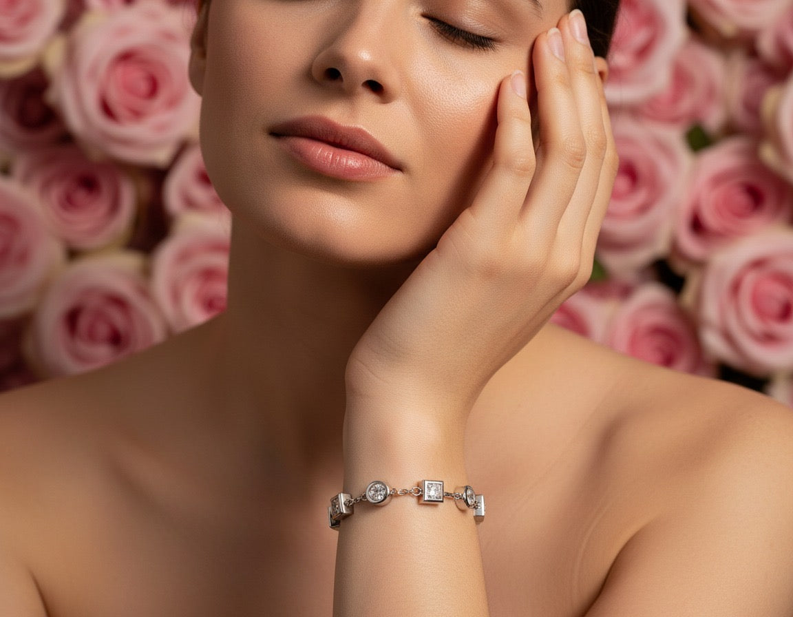Amour Ice Bracelet (Silver Finish)