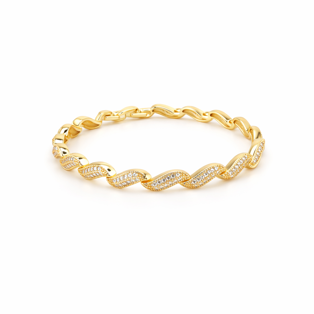 Twisted Luxe Crystal Bracelet