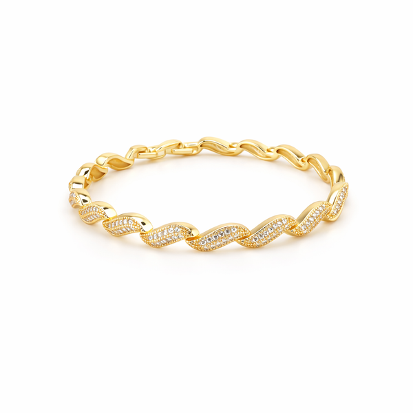 Twisted Luxe Crystal Bracelet
