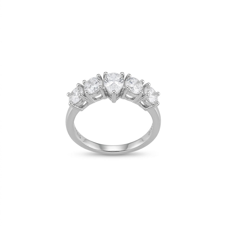 Lumière Pear Eternity Ring