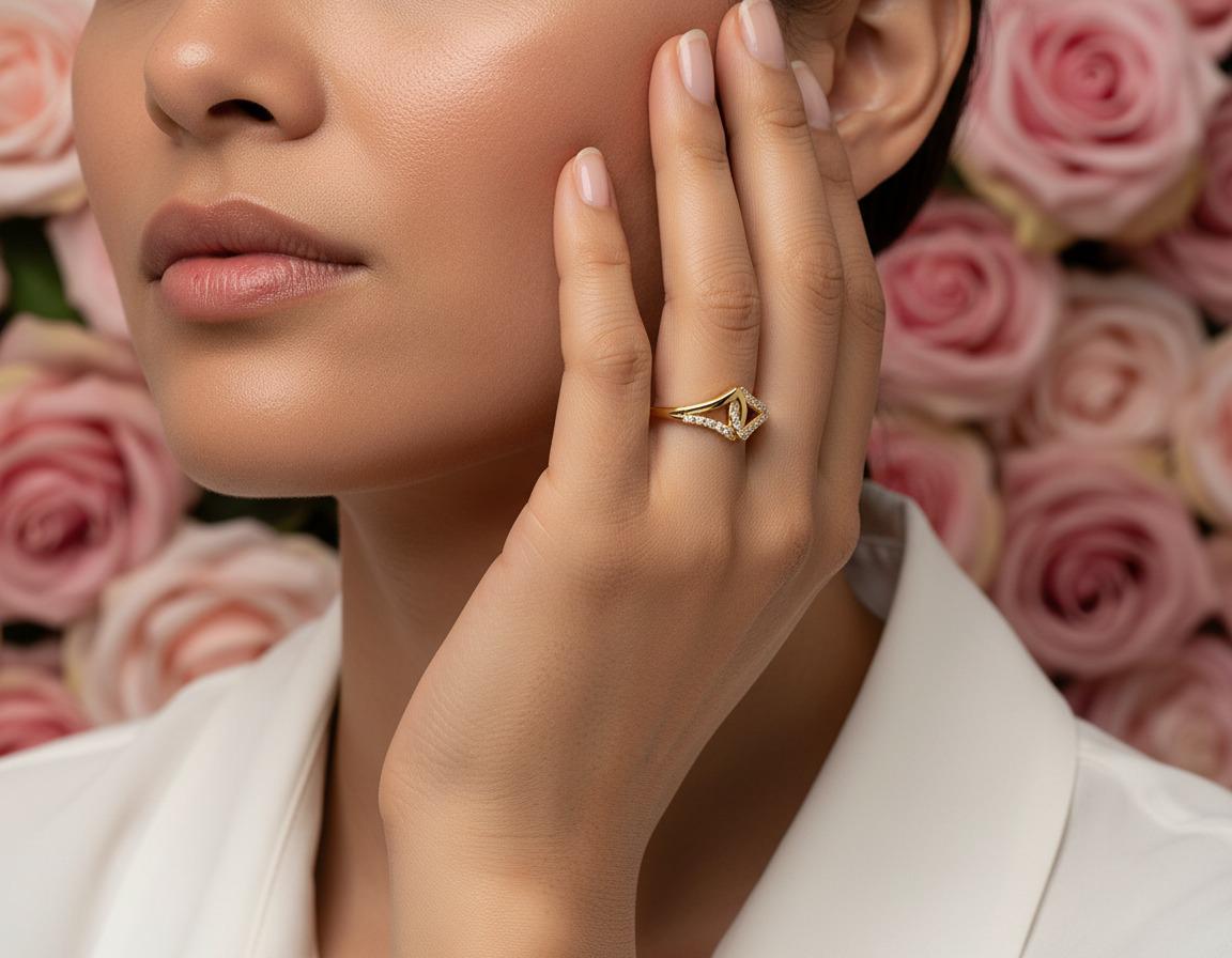 Luxe Geometric Gold Ring