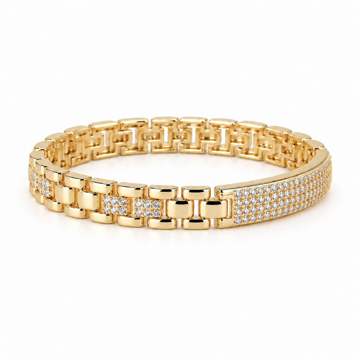 Lumière Gold Zircon Link Bracelet