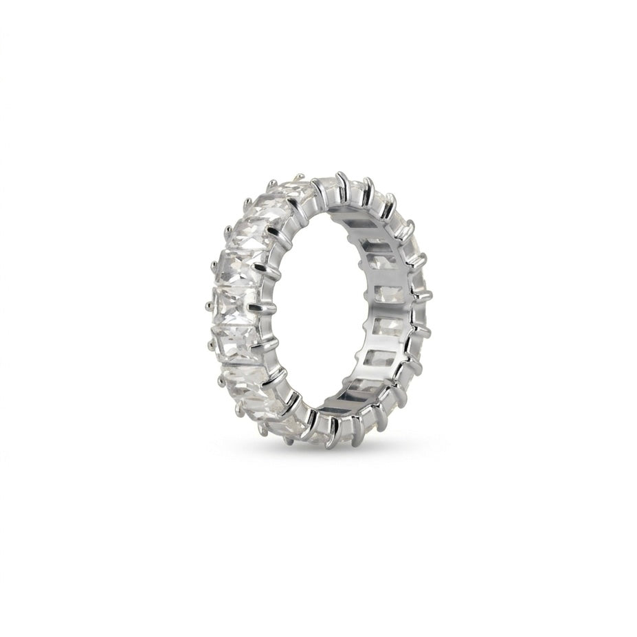 Silver Baguette Eternity Ring