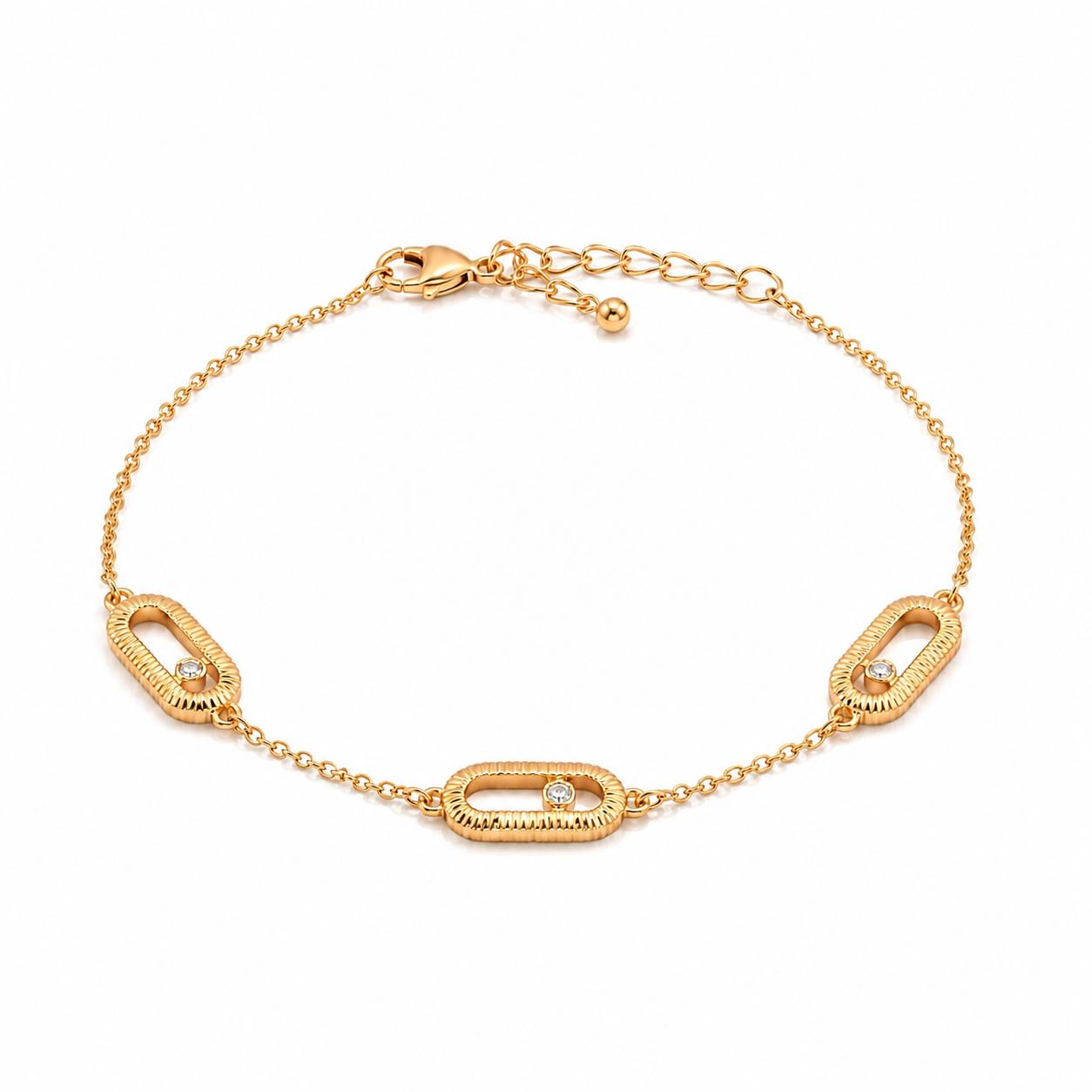 Pavé Link Station Bracelet