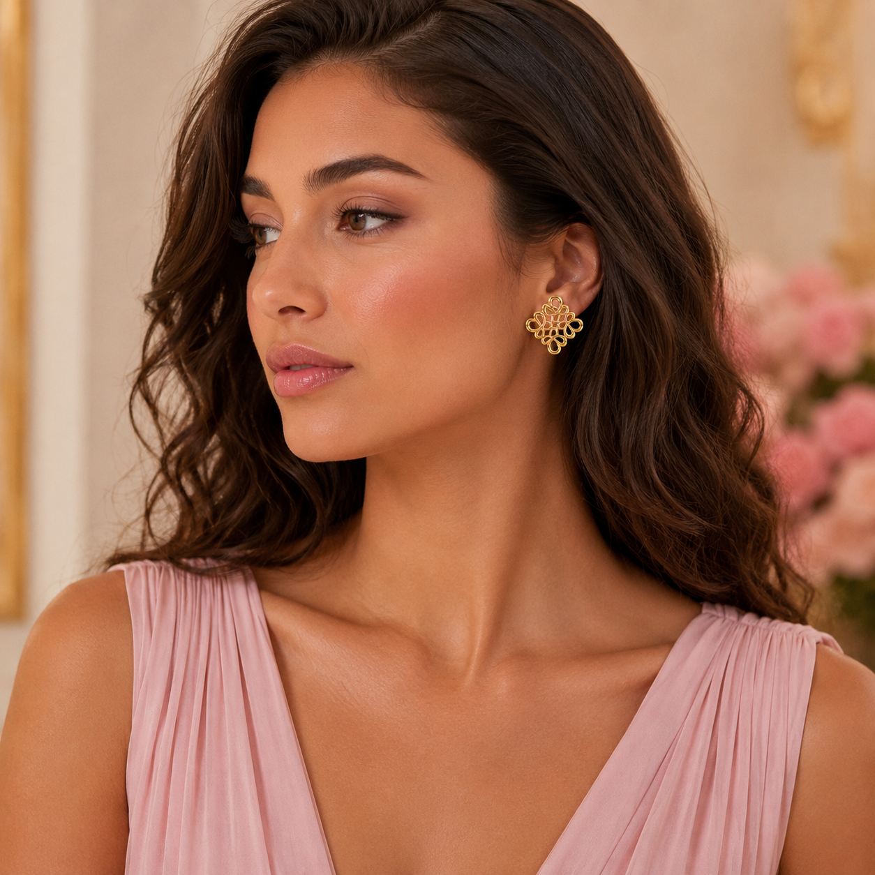 Royal Lace Stud Earring