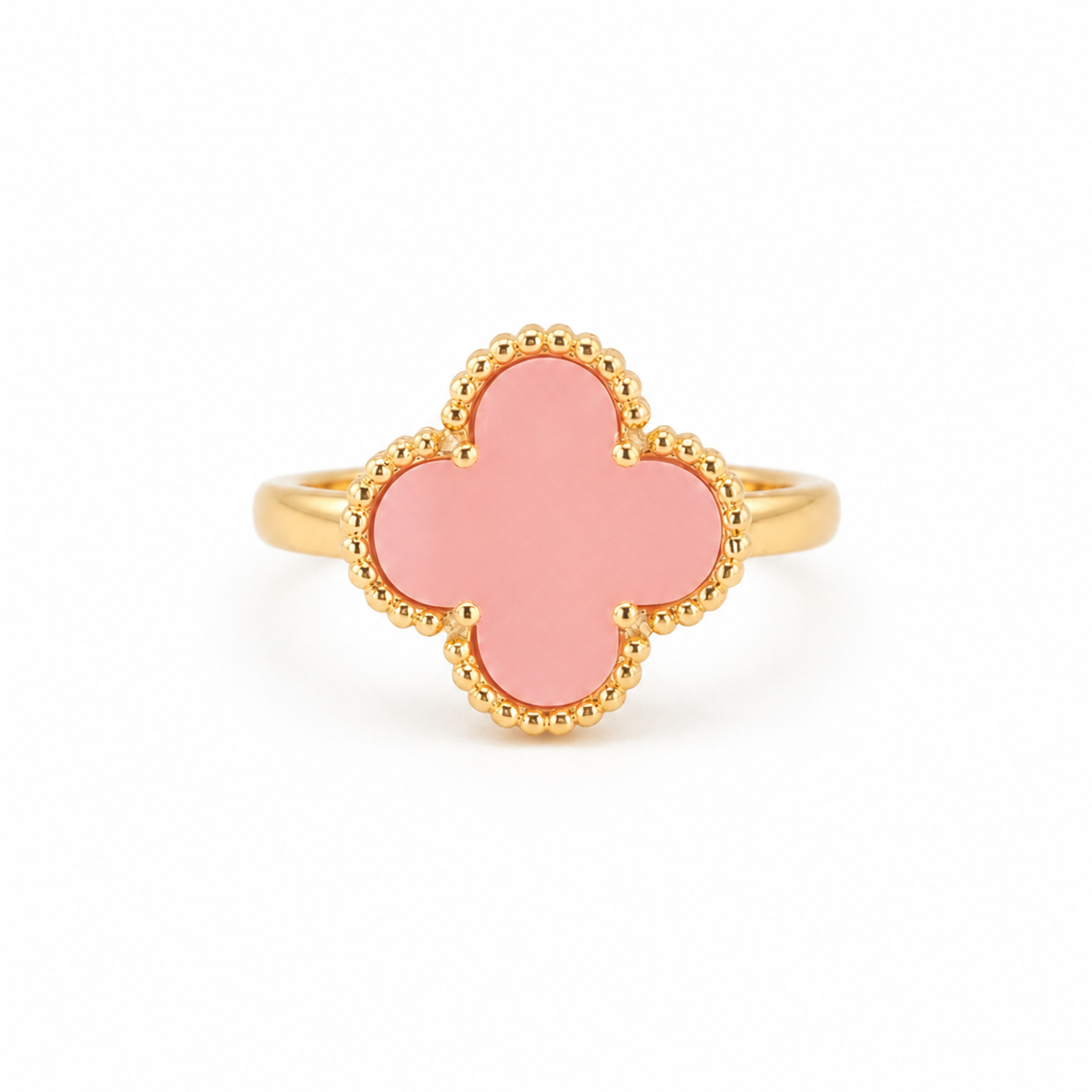 Luxe Blush Clover Ring