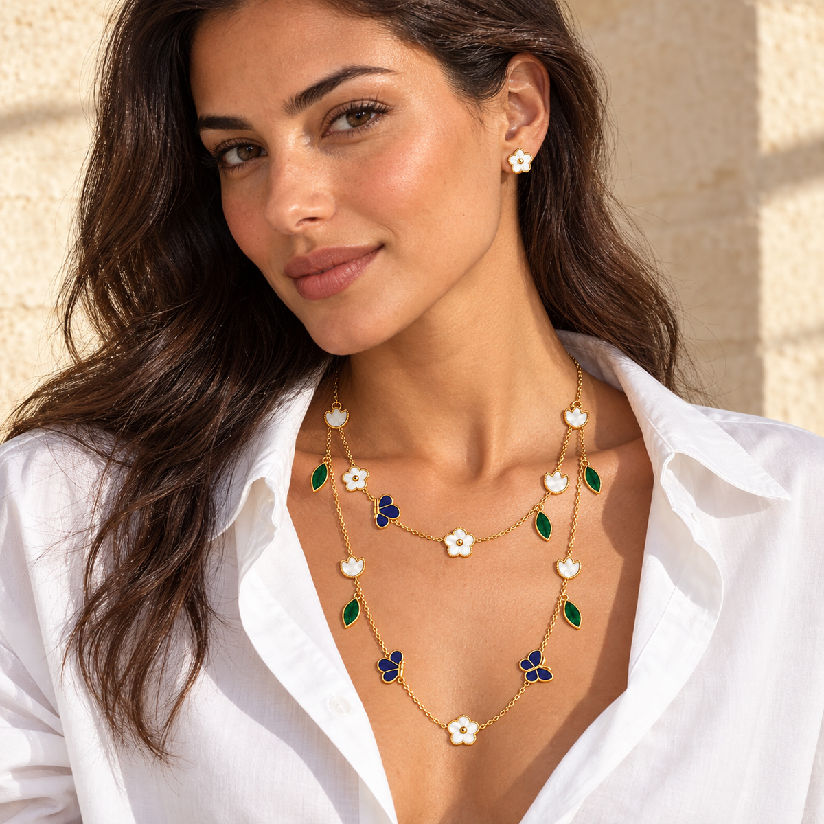 Azure Garden Necklace