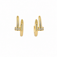 Lumière Crystal Hoop Earrings