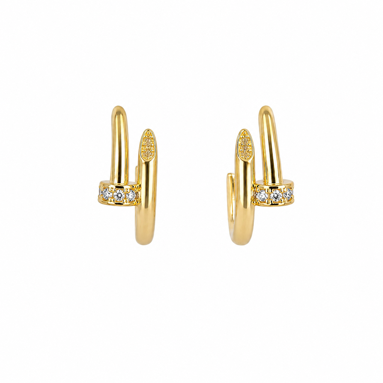 Lumière Crystal Hoop Earrings