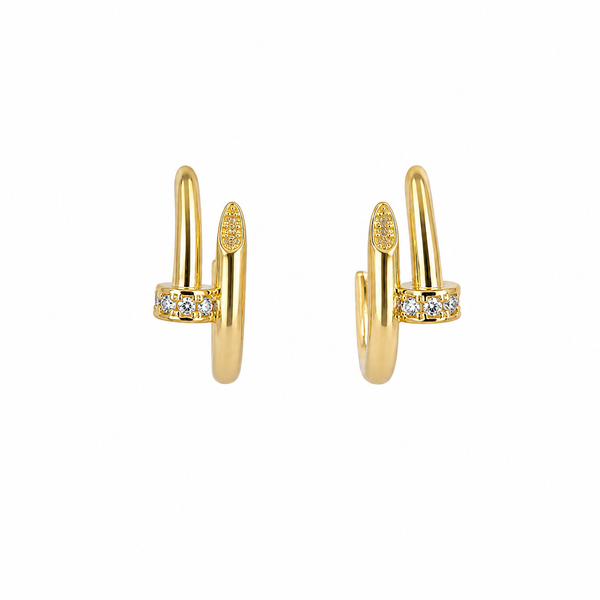 Lumière Crystal Hoop Earrings
