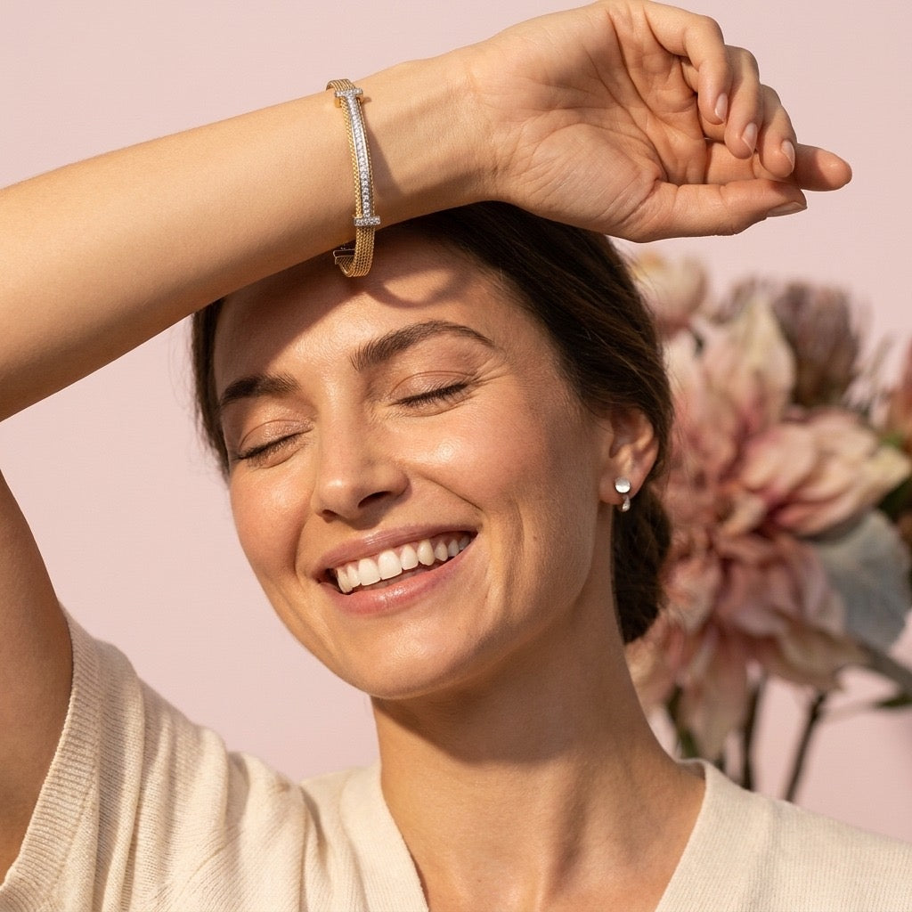 Celeste Crystal Bar Bracelet