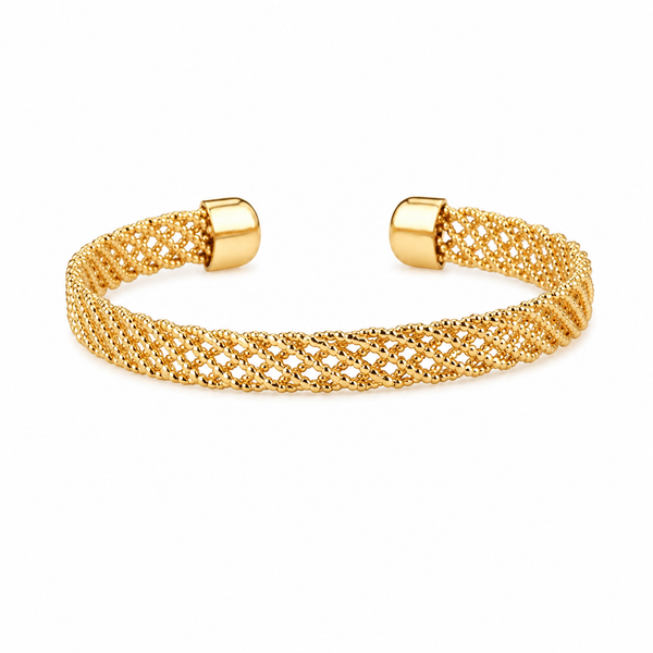 Aurora Mesh Open Cuff Bracelet