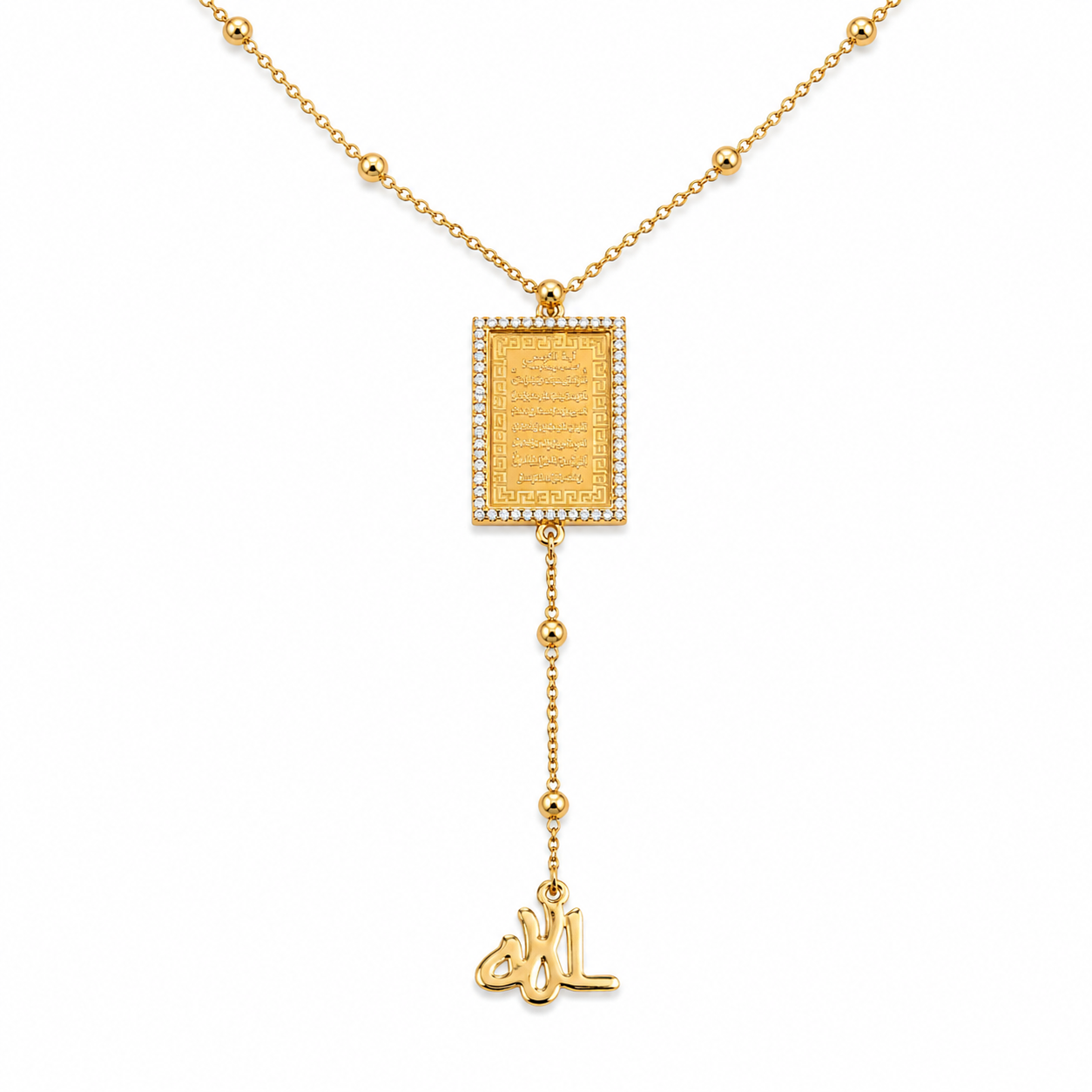 Heritage Square Pendant Necklace