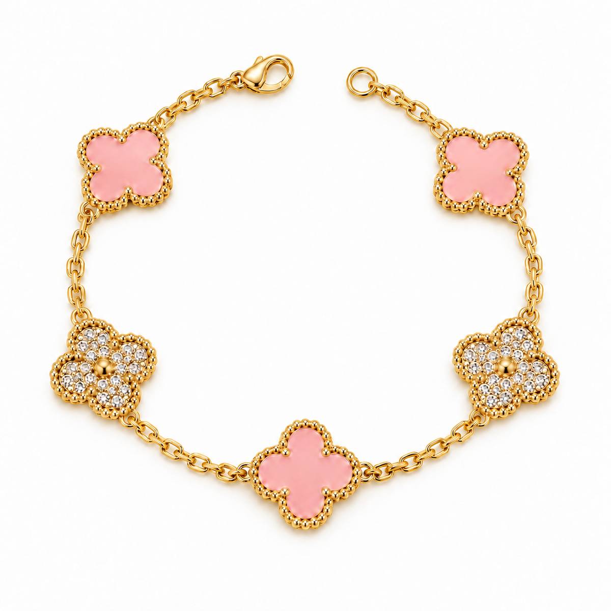 Rosé Clover Bracelet