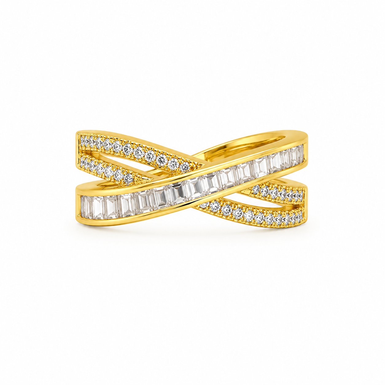 Infinity Crystal Ring