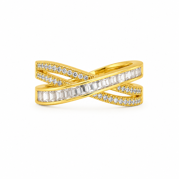 Infinity Crystal Ring