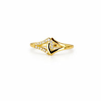 Luxe Geometric Gold Ring