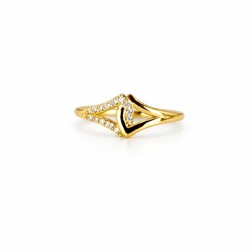 Luxe Geometric Gold Ring