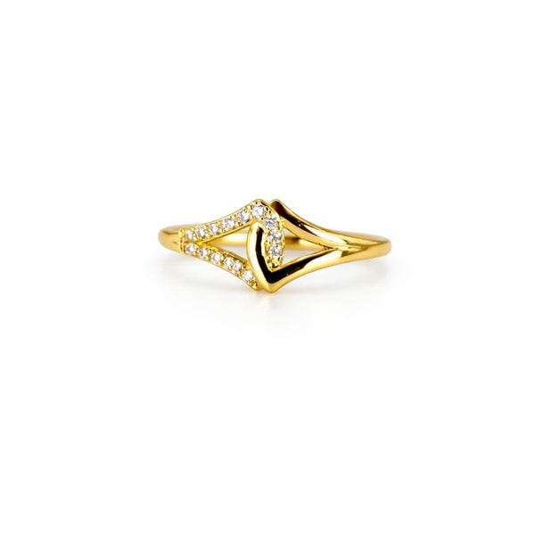 Luxe Geometric Gold Ring