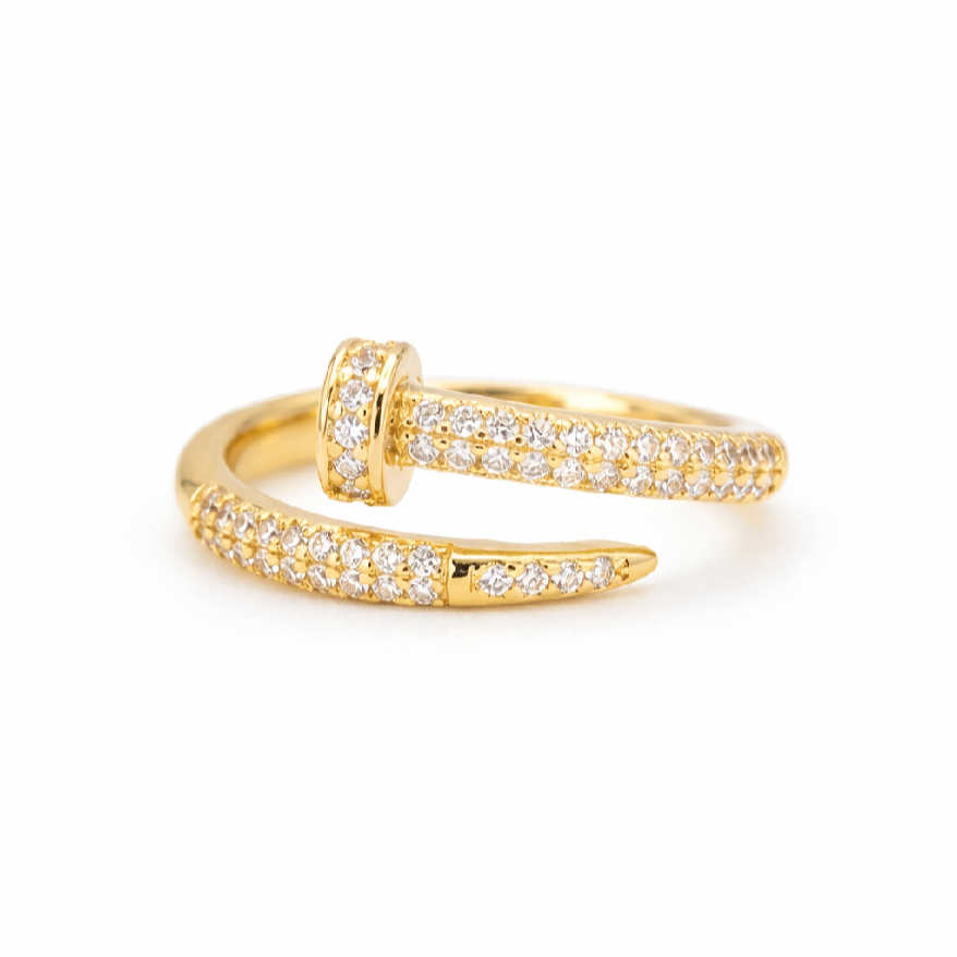 Serpentine Diamond Wrap Ring