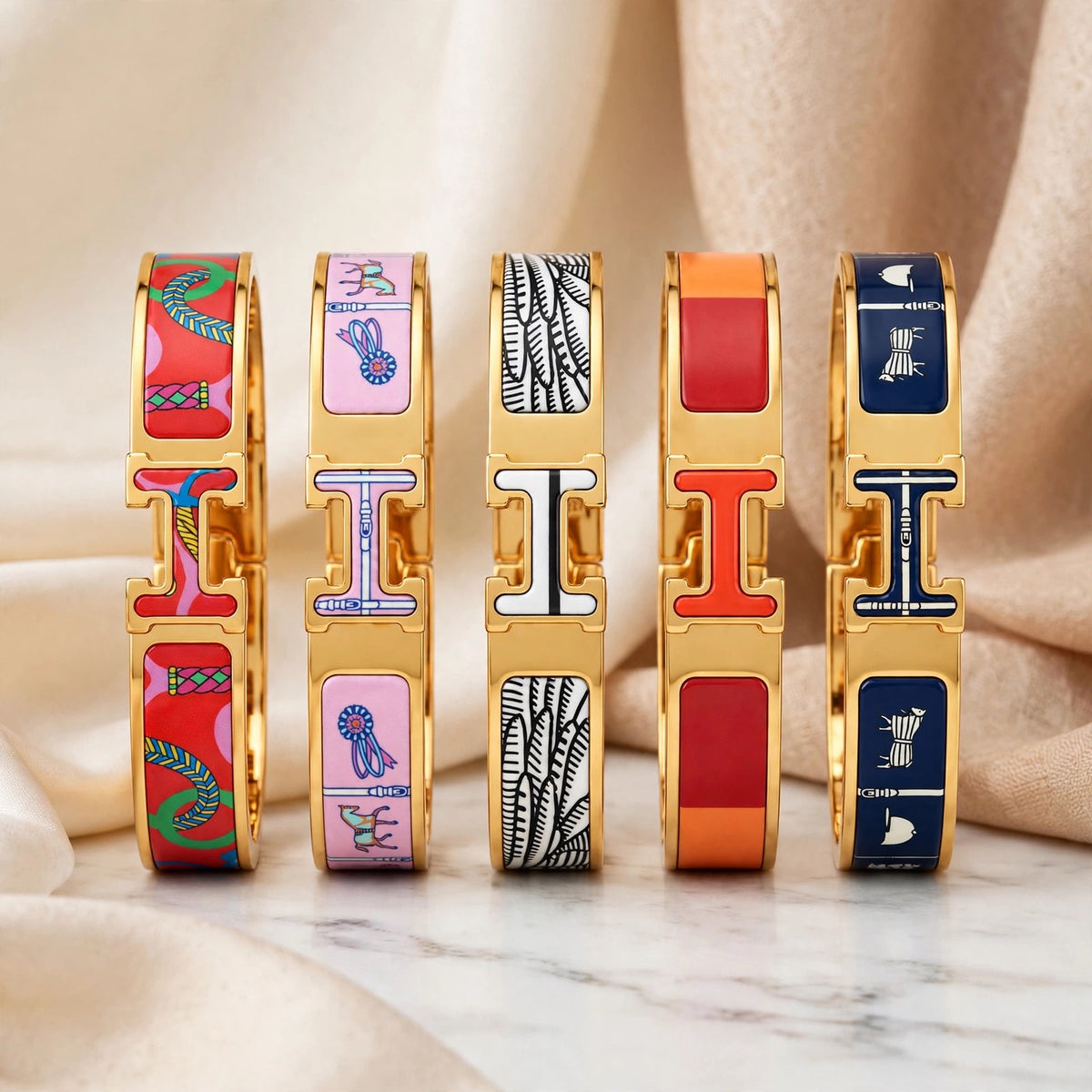 Nile Blue Hieroglyph Bracelet
