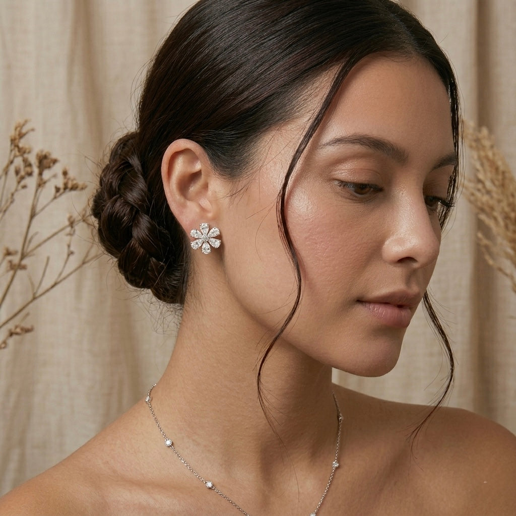 Celeste Bloom Stud Earrings