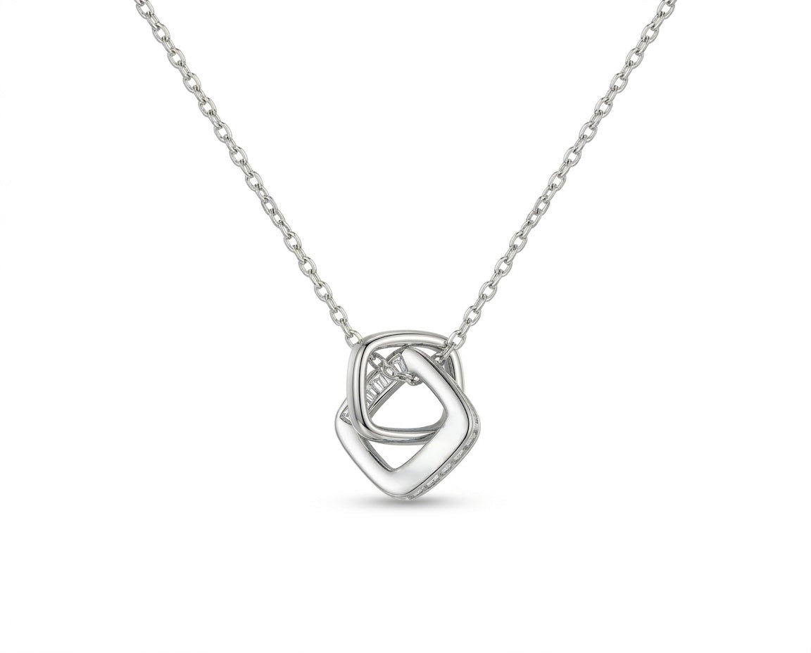Luxe Intertwined Heart Necklace