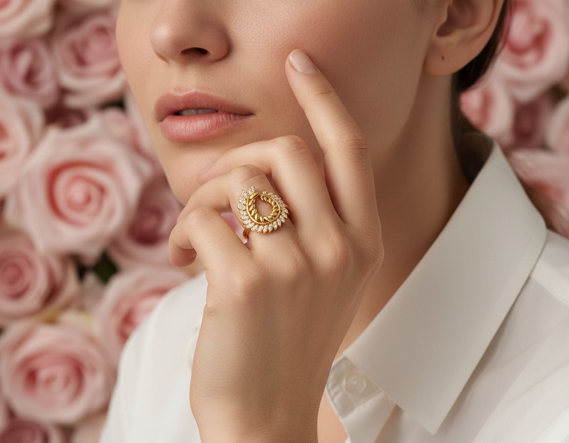Royal Halo Statement Ring
