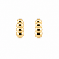 Golden Bubble Hoop Earrings