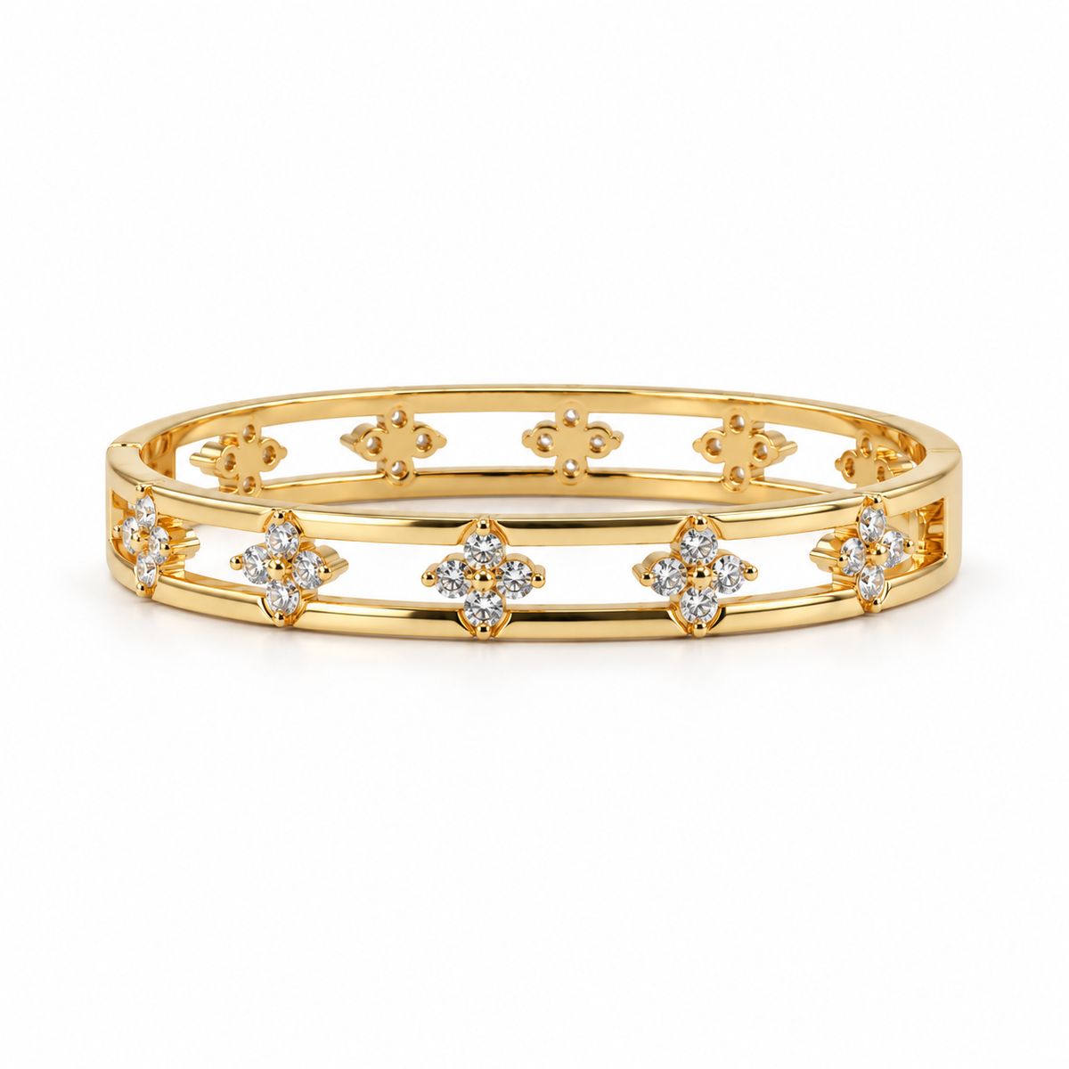 Fleur Lumière Cuff Bracelet