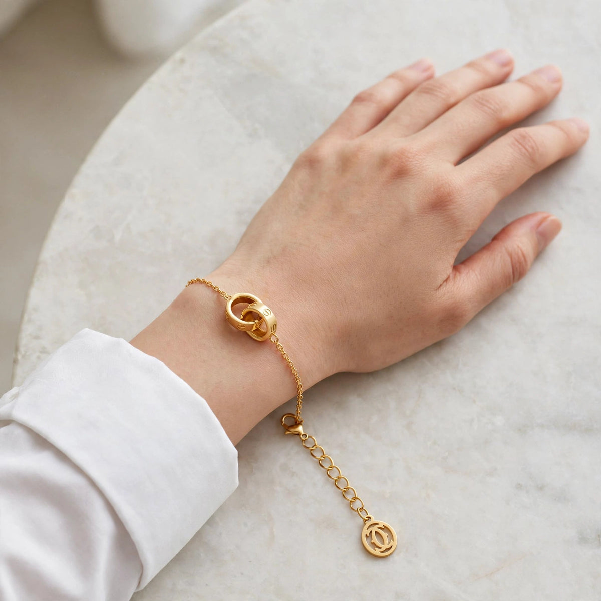 Élise Gold Ring Bracelet