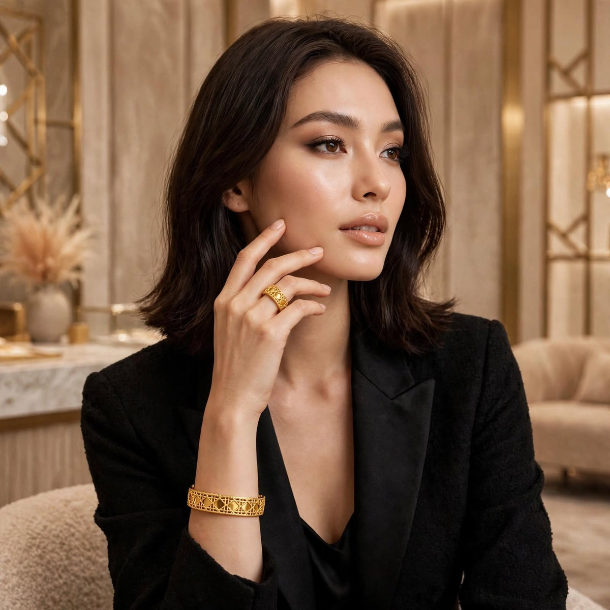 Golden Lattice Ring