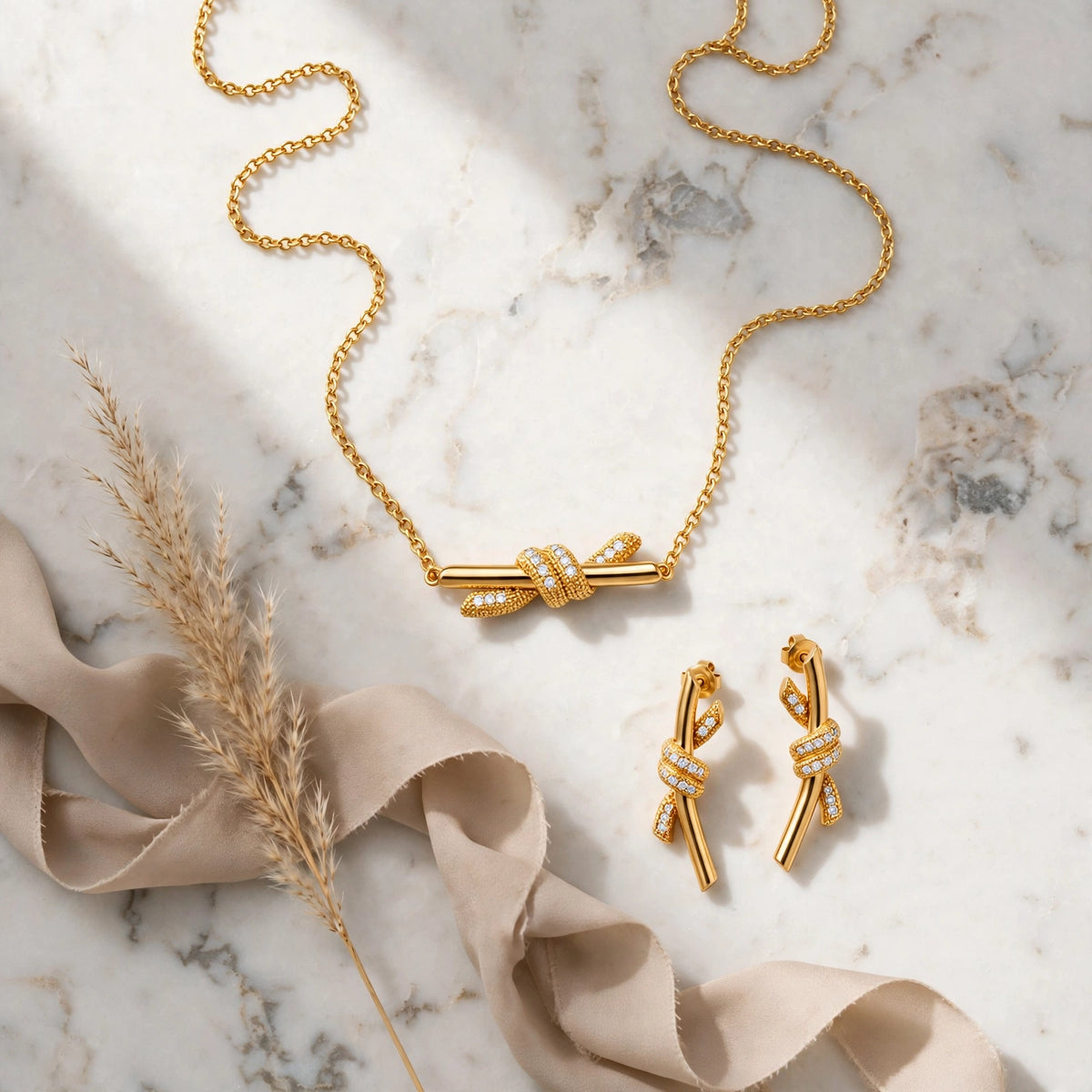 The Golden Knot Necklace