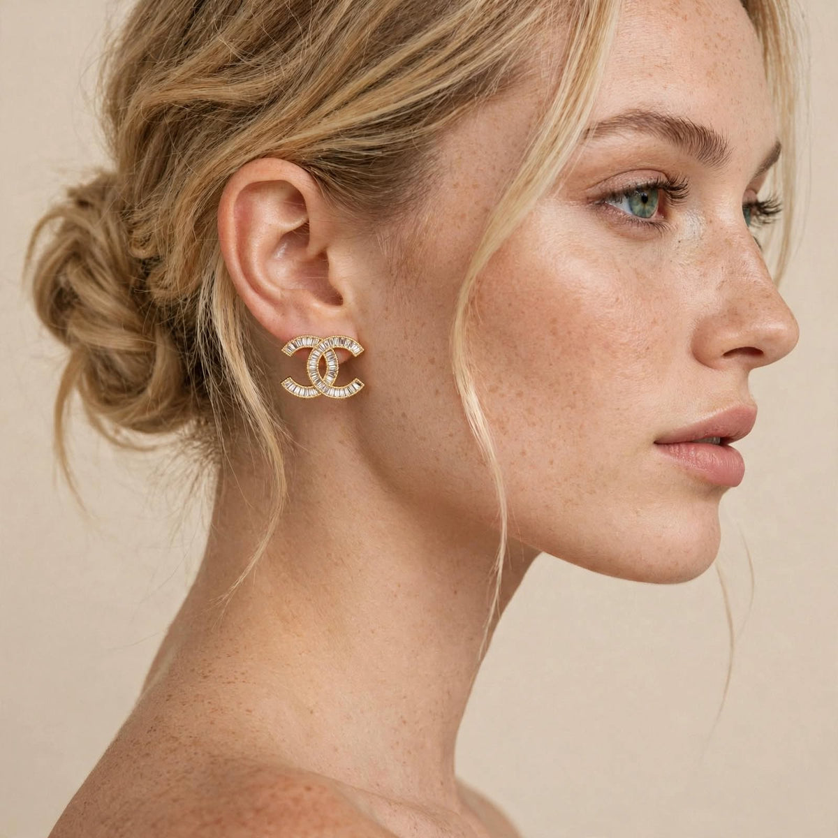 Valentina Princess-Cut Crystal Earrings