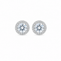 Celeste Halo Stud Earrings
