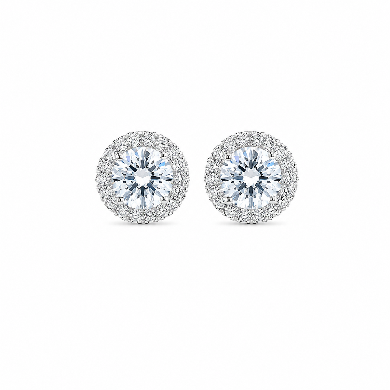 Celeste Halo Stud Earrings