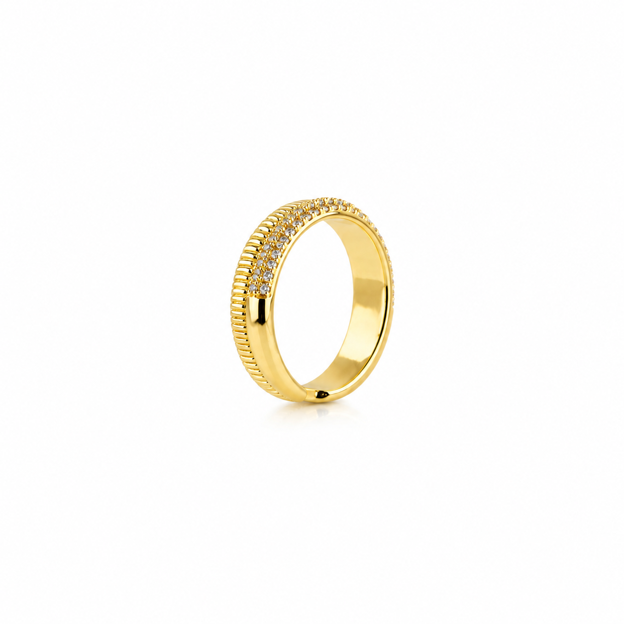 Luna Crystal Adjustable Ring