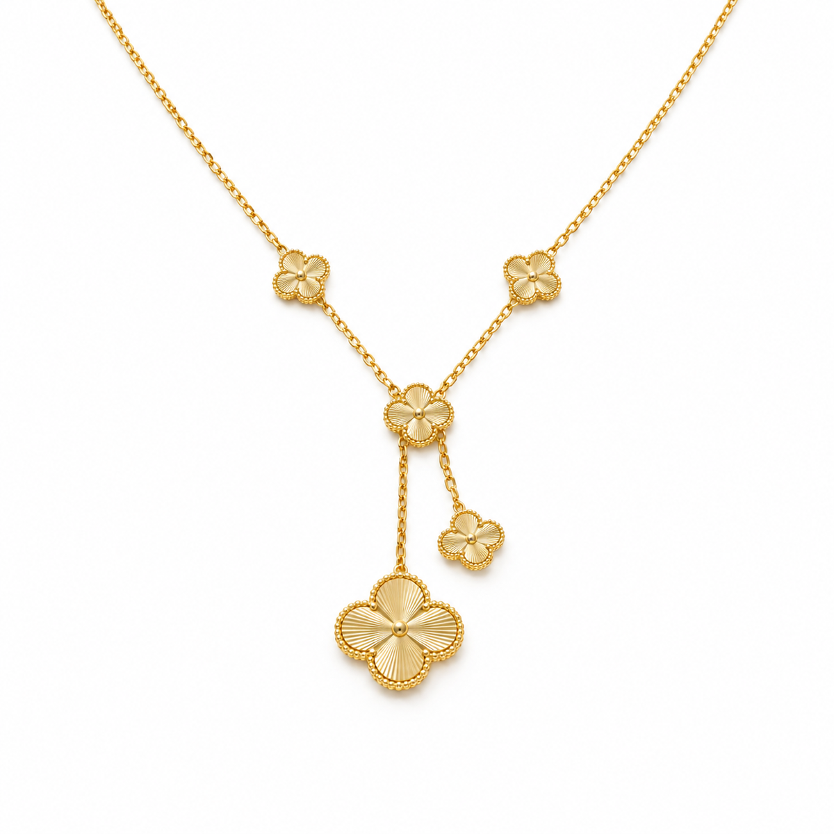 Lumière Clover Drop Necklace