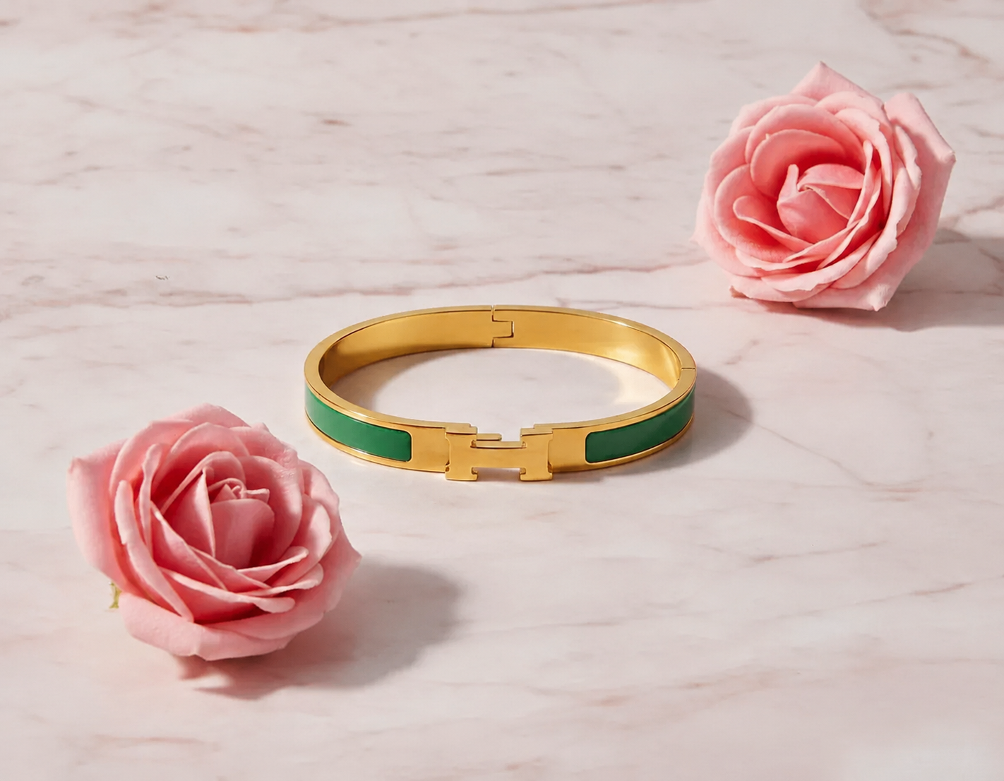Emerald Equestrian Cuff Bracelet