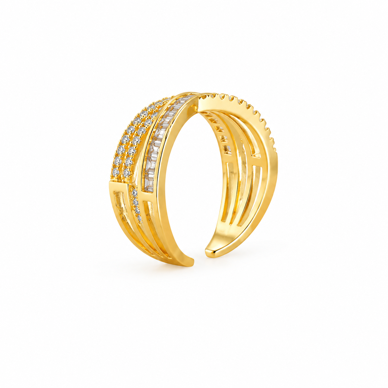 Infinity Crystal Ring