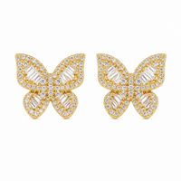 Lumière Butterfly Stud Earrings