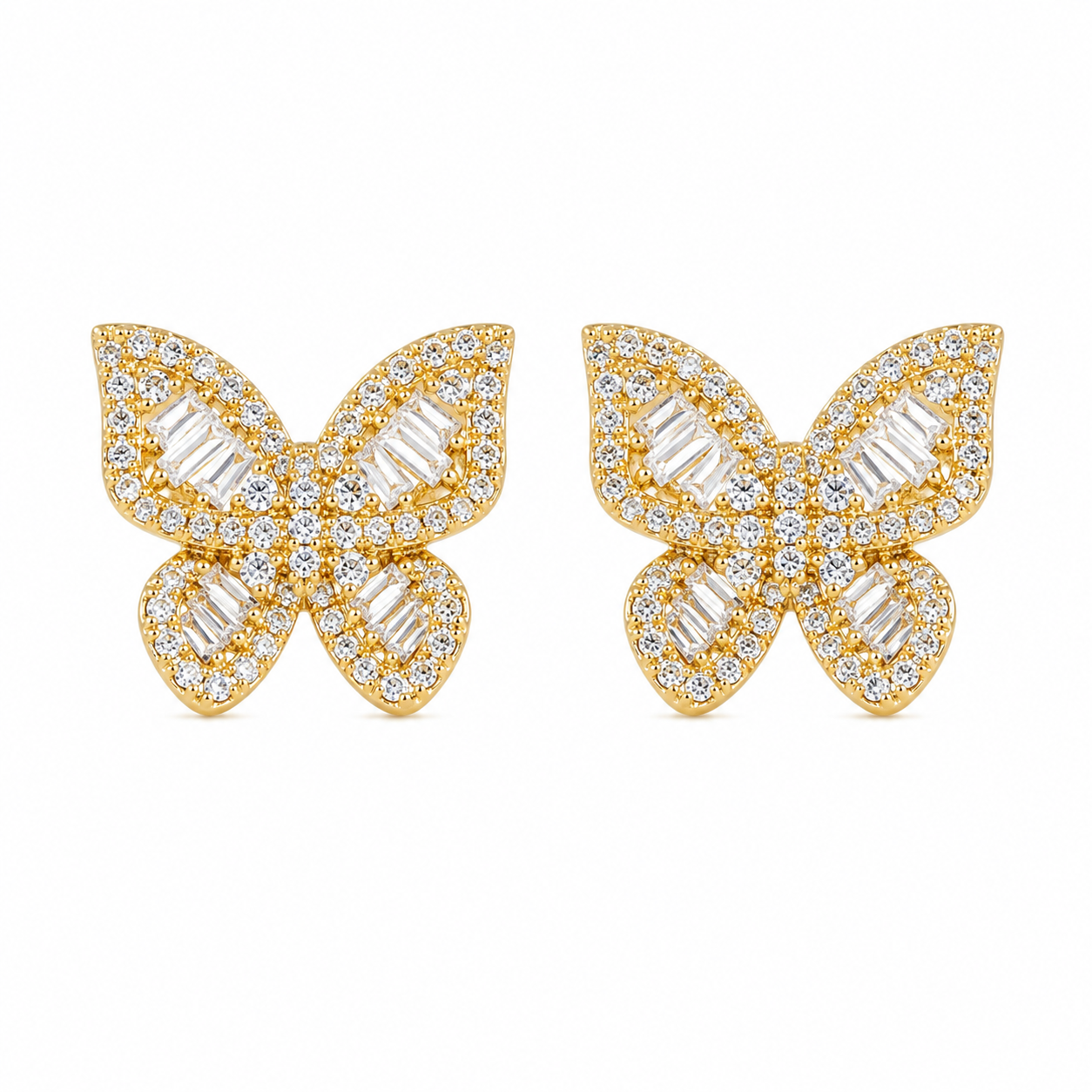 Lumière Butterfly Stud Earrings