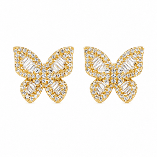 Lumière Butterfly Stud Earrings