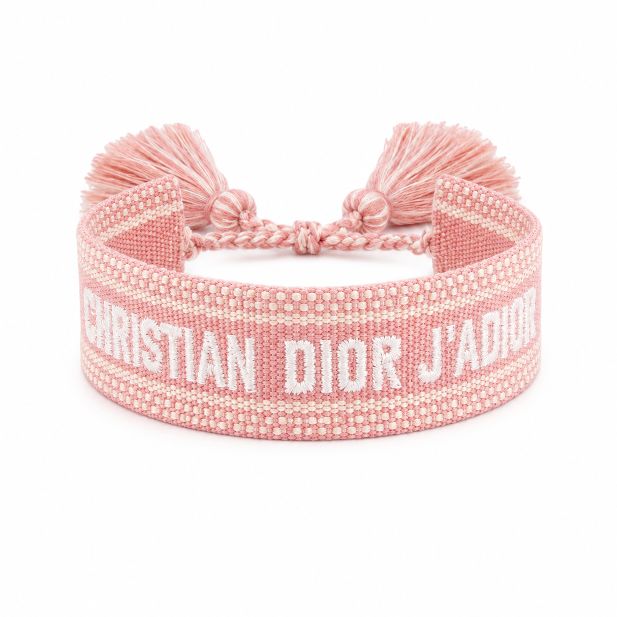 Blush Pink Woven Adjustable Bracelet