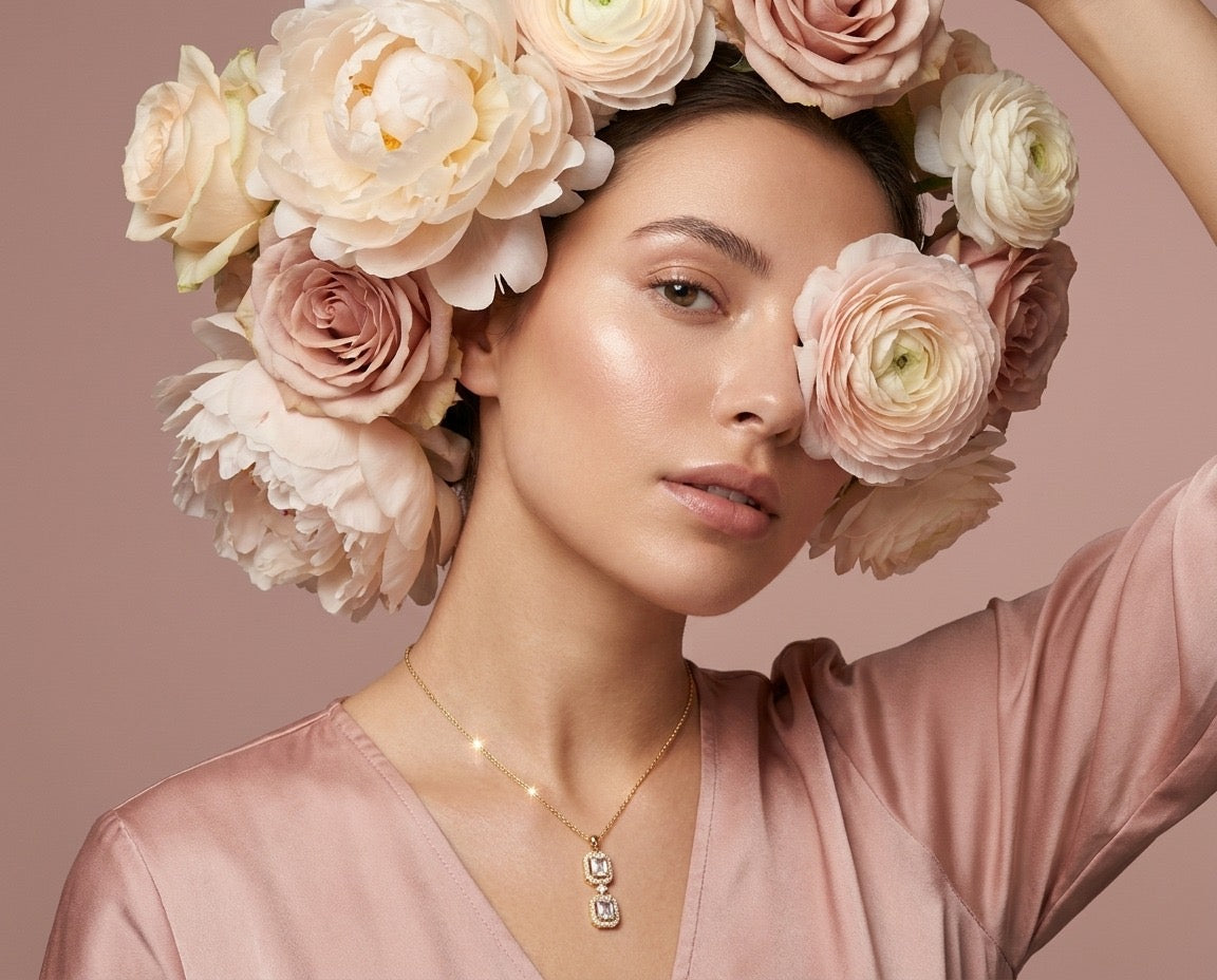 Radiant Double Drop Necklace