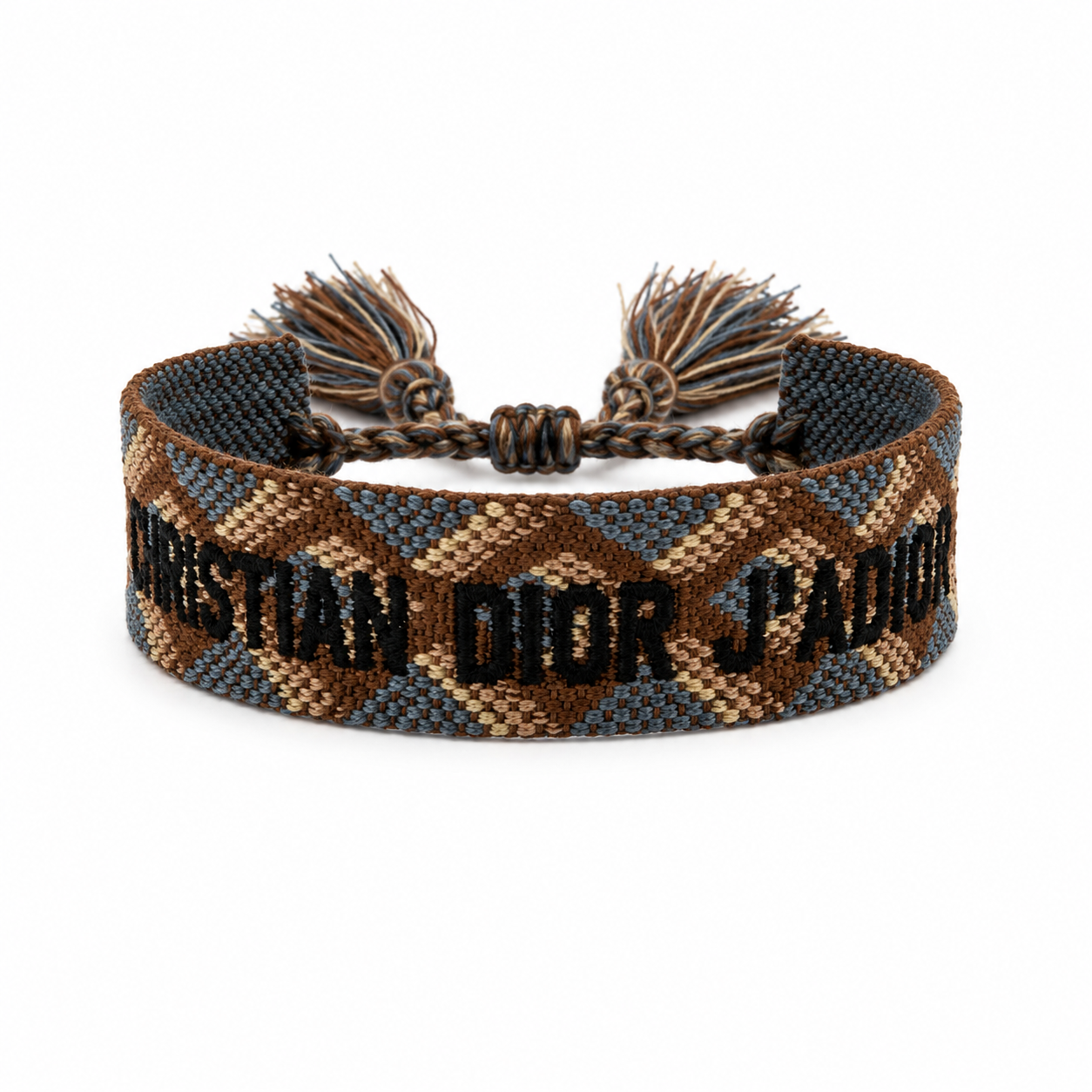 Brown Diamond Pattern Adjustable Bracelet – Luxury Inspired