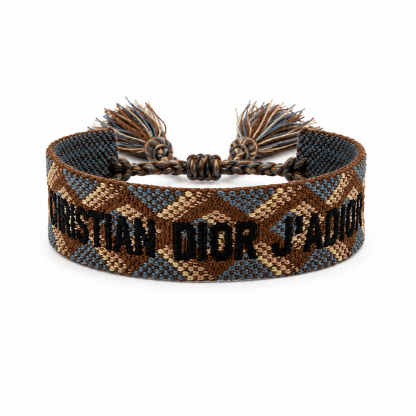 Brown Diamond Pattern Adjustable Bracelet – Luxury Inspired