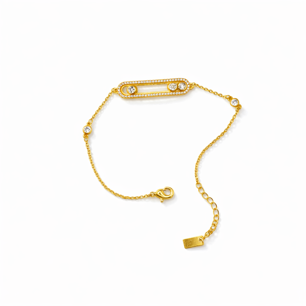 Celeste Crystal Bar Bracelet